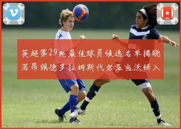 英超第29轮最佳球员候选名单揭晓若昂佩德罗拉姆斯代尔亚当沃顿入围